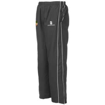 LANGTONS CC Classic Tracksuit Pant With Thigh Length Zip Black Mens
